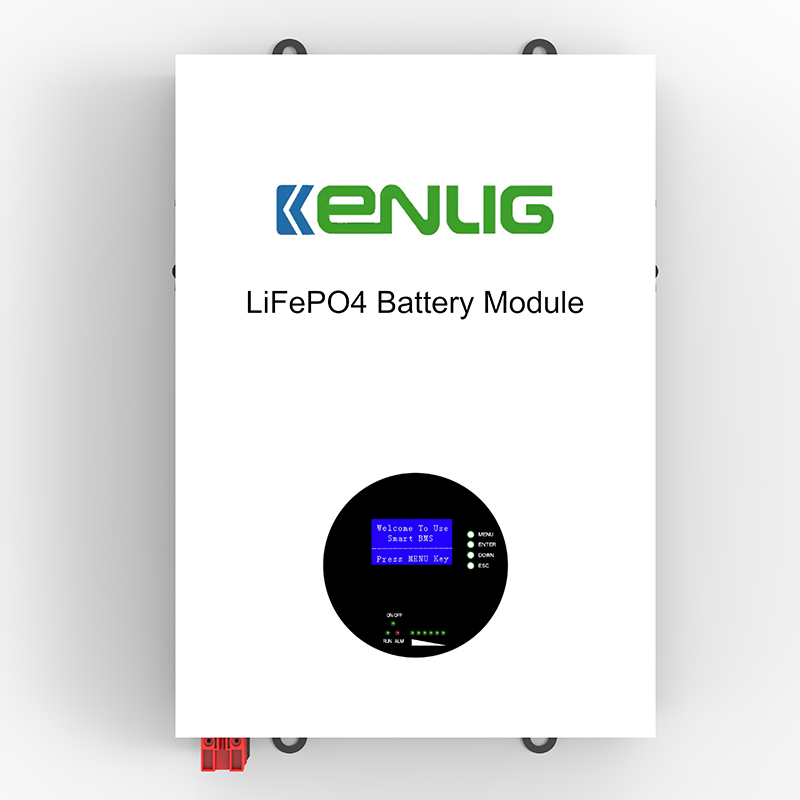 Kenlig LifePo4 Lithium Battery 6000 Cycles BMS System Wall Mounted Battery LCD Display 48V/51.2V 100AH ​​150AH 200AH POWERWALL